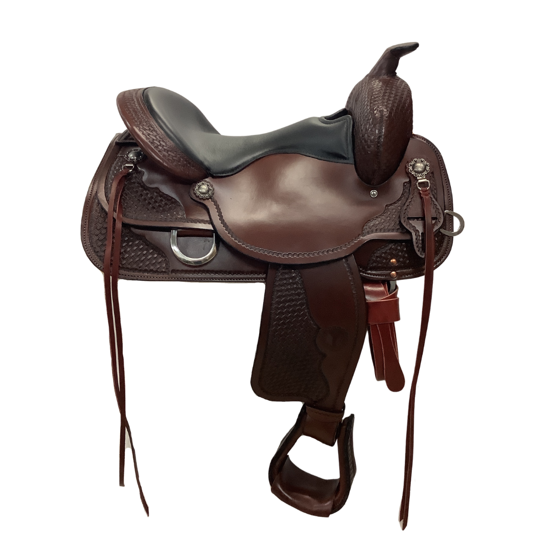 Pre-owned Bridle Saddle Two-way Bag In Brown