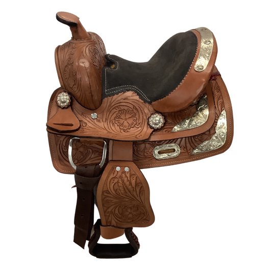 NEW 8" CHILD TRAIL/SHOW SADDLE 5" GULLET RESISTANCE 1026 MIDES27 / 7-ABABUW-E