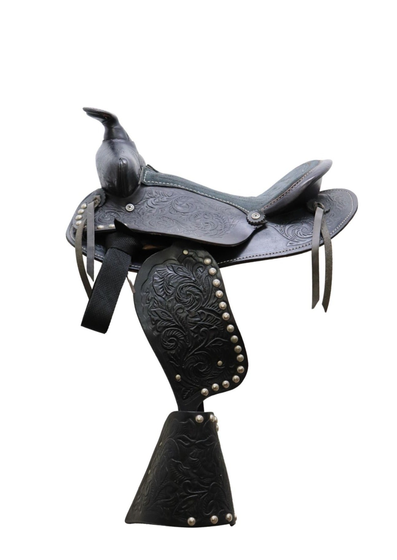 12" Black Pony Western Saddle U.S.A. Extra Lightweight CLOSEOUT LF1492 / LF-NOJK-B